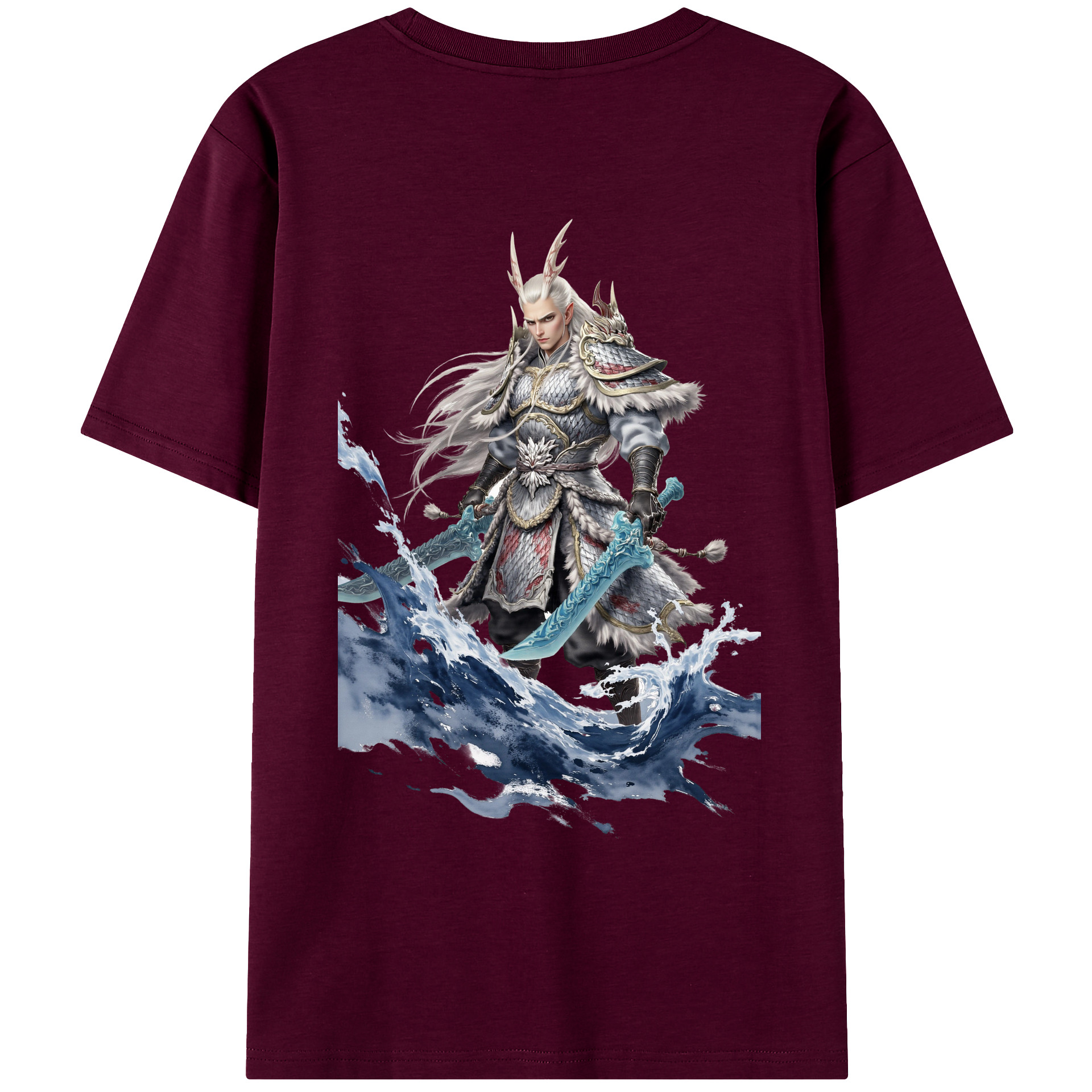 （画像用） Ne Zha 2 ナタ 魔童の大暴れ レディース半袖Tシャツ(バックプリント)